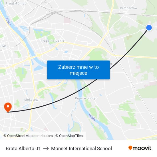 Brata Alberta 01 to Monnet International School map