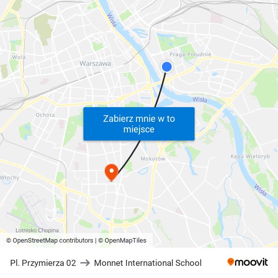 Pl. Przymierza 02 to Monnet International School map