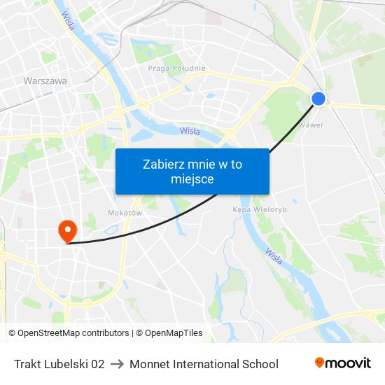 Trakt Lubelski 02 to Monnet International School map