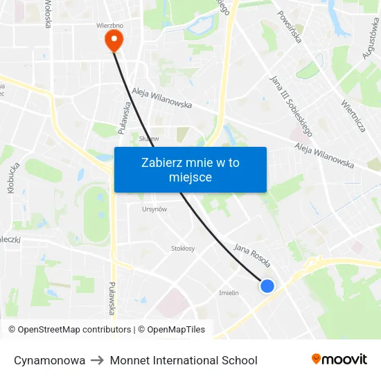 Cynamonowa to Monnet International School map
