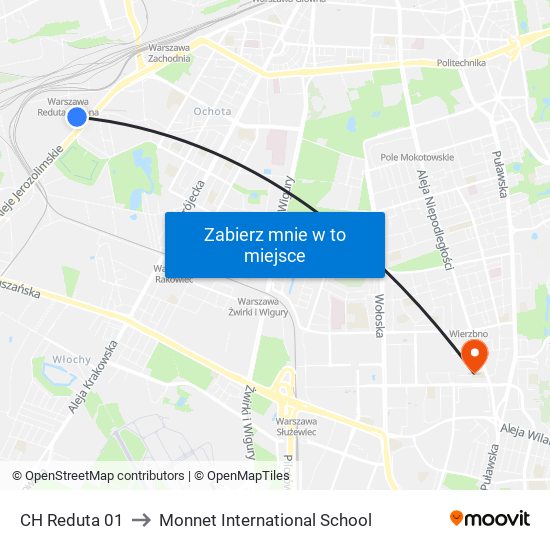 CH Reduta 01 to Monnet International School map