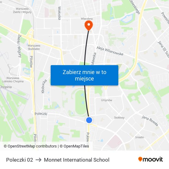 Poleczki 02 to Monnet International School map