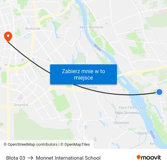 Błota 03 to Monnet International School map