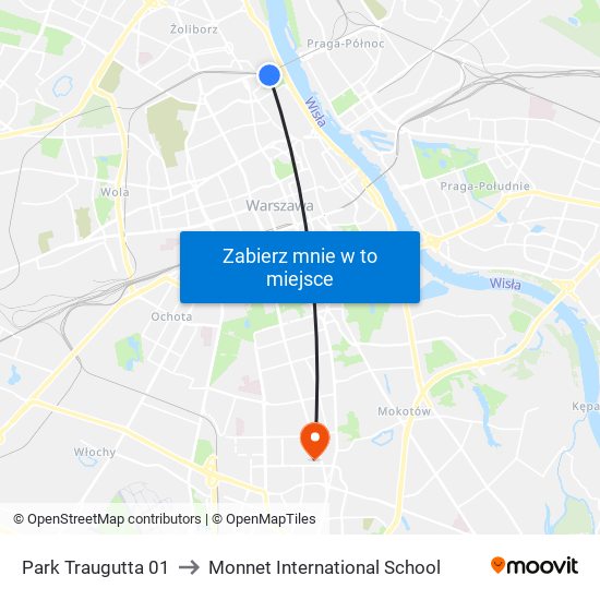 Park Traugutta 01 to Monnet International School map