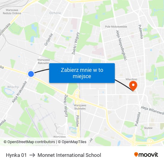 Hynka 01 to Monnet International School map