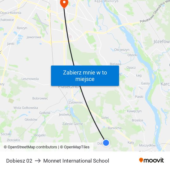 Dobiesz 02 to Monnet International School map