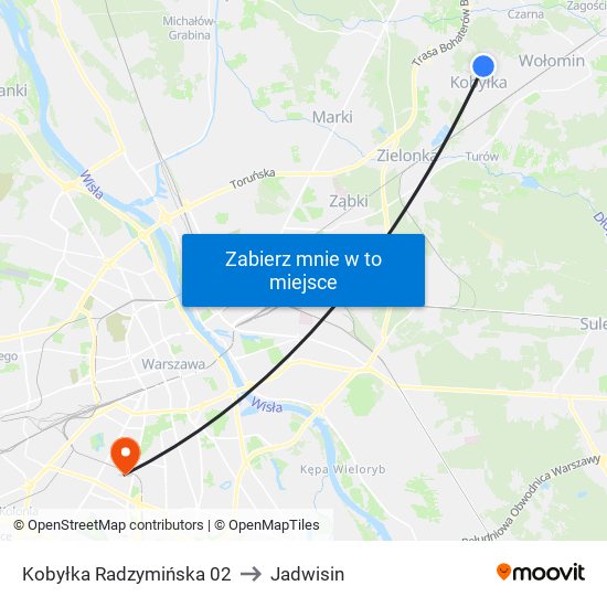 Kobyłka Radzymińska 02 to Jadwisin map