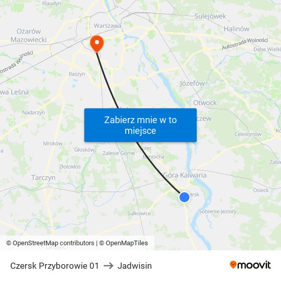 Czersk Przyborowie 01 to Jadwisin map