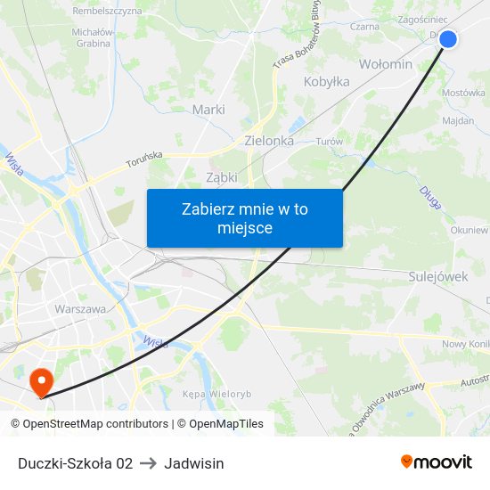 Duczki-Szkoła 02 to Jadwisin map