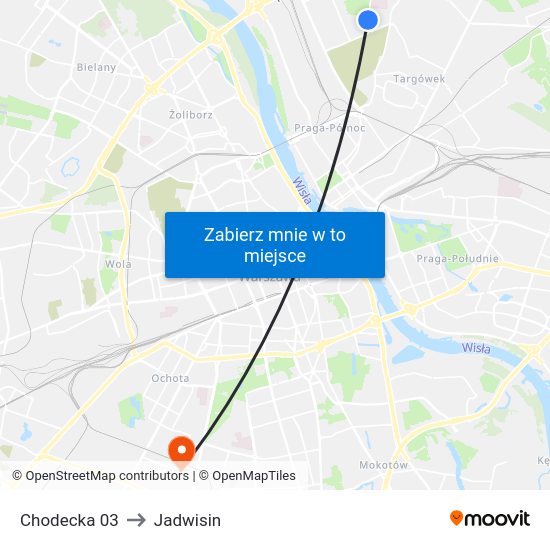 Chodecka to Jadwisin map