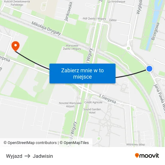 Wyjazd to Jadwisin map