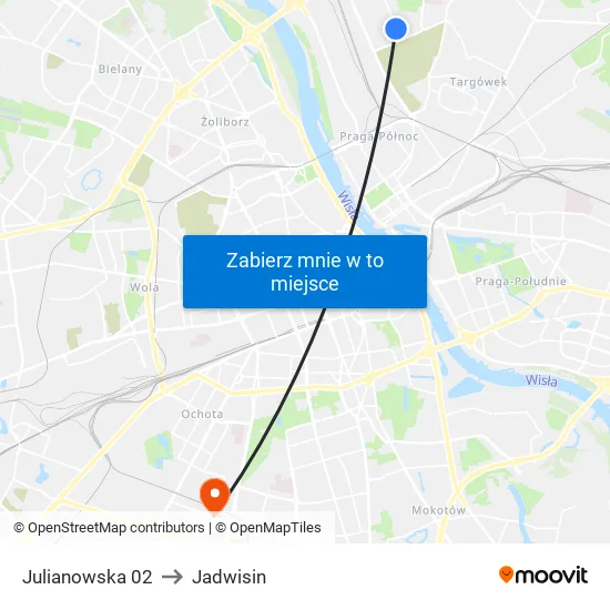 Julianowska to Jadwisin map