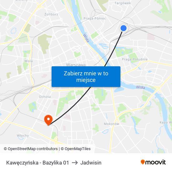 Kawęczyńska-Bazylika to Jadwisin map