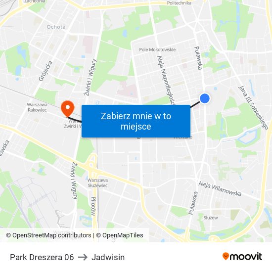 Park Dreszera 06 to Jadwisin map