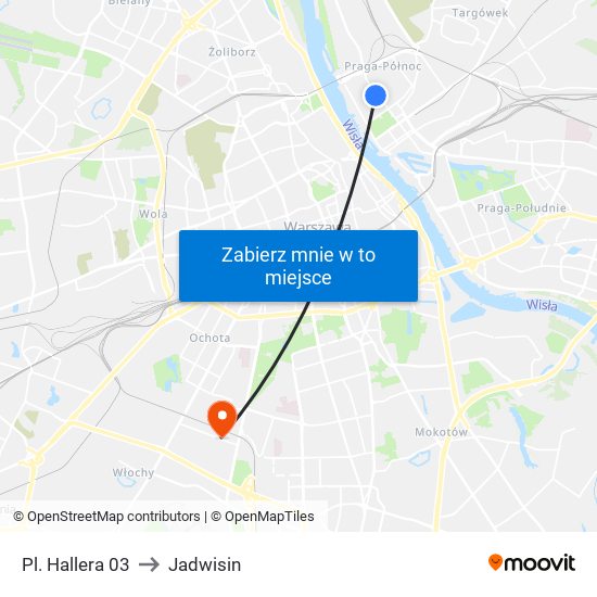 Pl. Hallera 03 to Jadwisin map