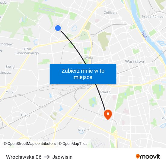 Wrocławska 06 to Jadwisin map