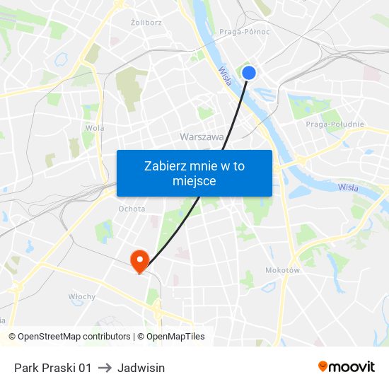 Park Praski 01 to Jadwisin map
