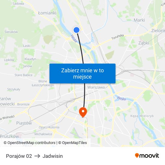 Porajów 02 to Jadwisin map