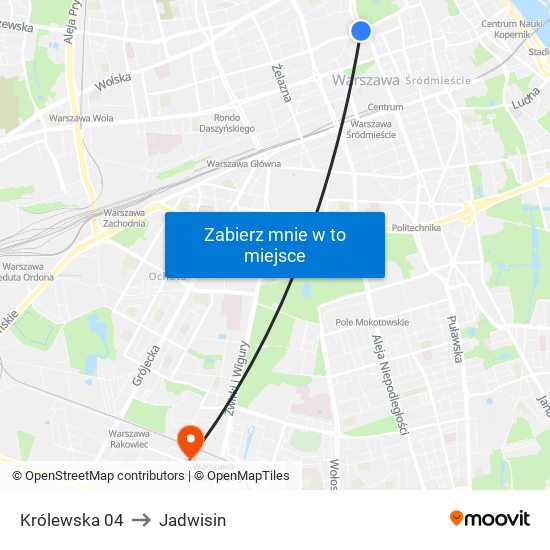 Królewska 04 to Jadwisin map