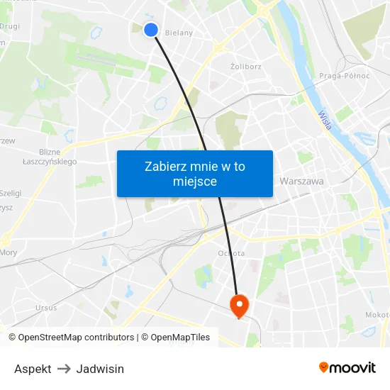 Aspekt to Jadwisin map