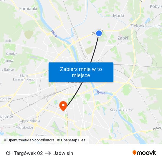 CH Targówek 02 to Jadwisin map