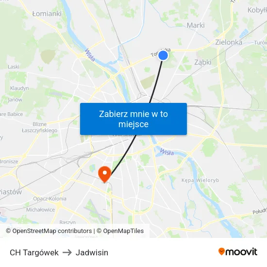 CH Targówek to Jadwisin map