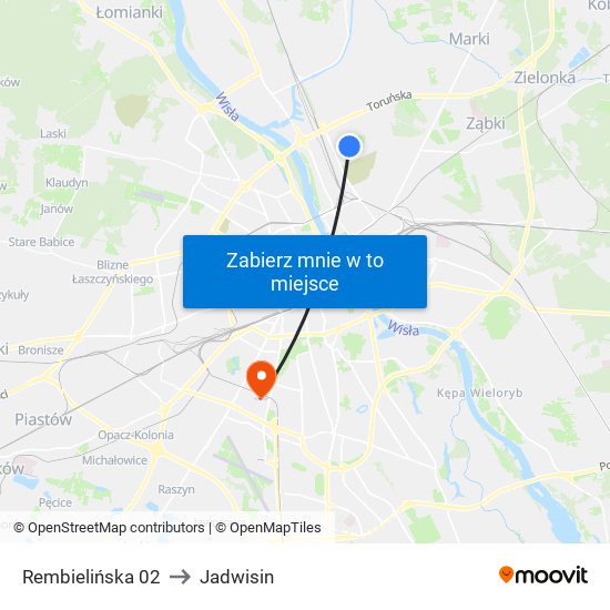 Rembielińska to Jadwisin map