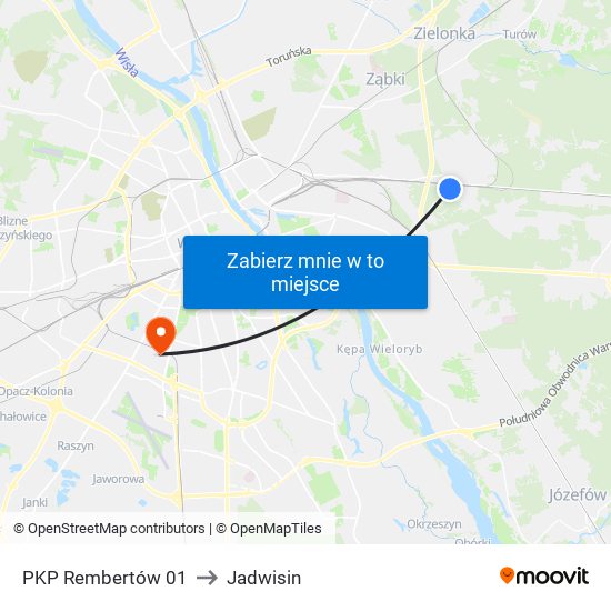 PKP Rembertów 01 to Jadwisin map