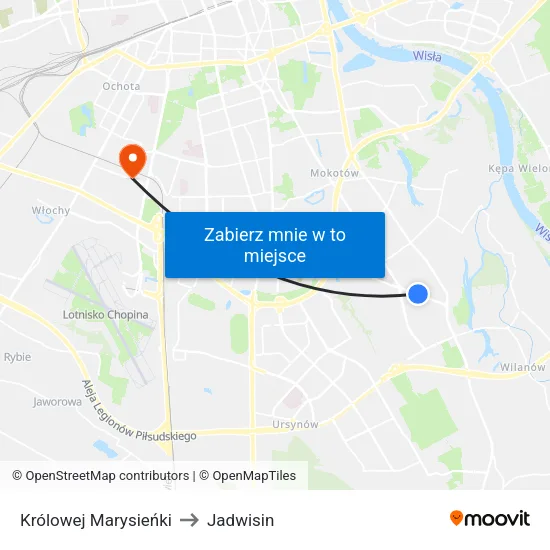 Królowej Marysieńki to Jadwisin map