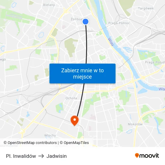 Pl. Inwalidów to Jadwisin map