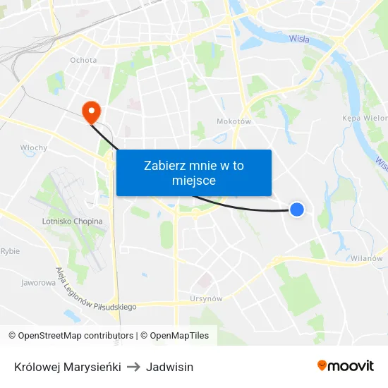 Królowej Marysieńki to Jadwisin map