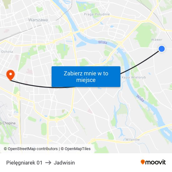 Pielęgniarek to Jadwisin map