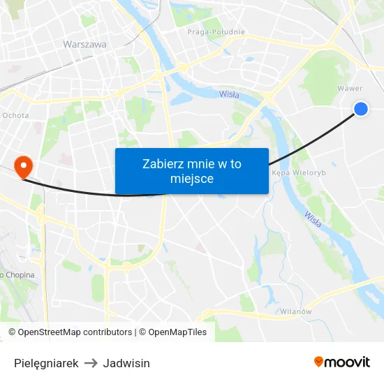 Pielęgniarek to Jadwisin map
