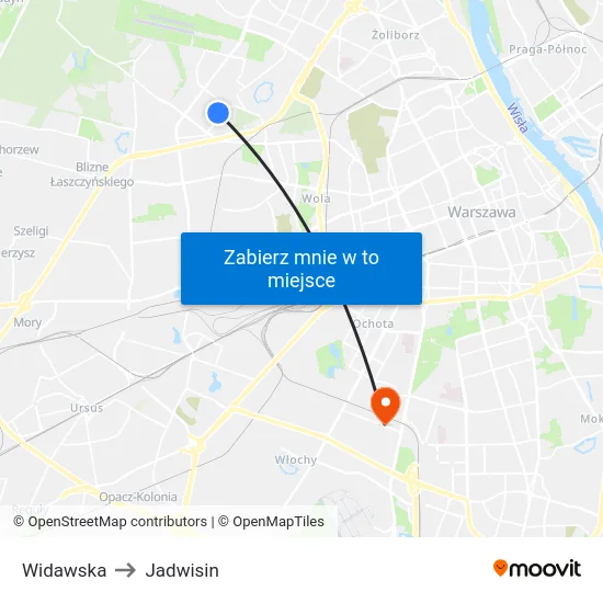 Widawska to Jadwisin map