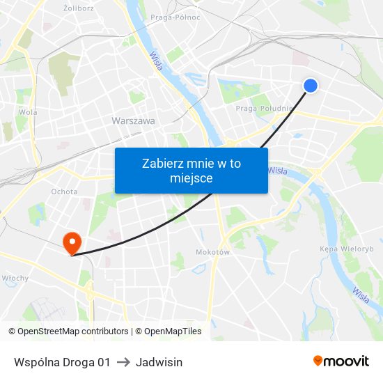 Wspólna Droga 01 to Jadwisin map