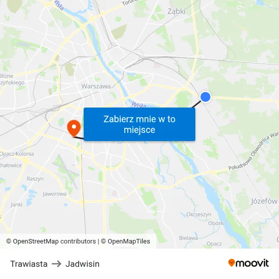 Trawiasta to Jadwisin map