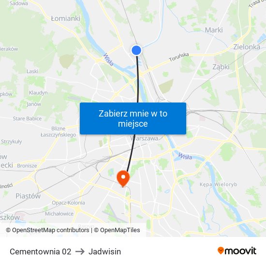 Cementownia 02 to Jadwisin map