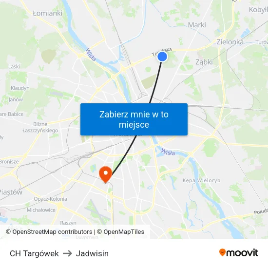 CH Targówek to Jadwisin map
