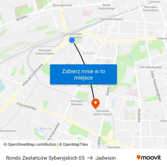 Rondo Zesłańców Syberyjskich 05 to Jadwisin map