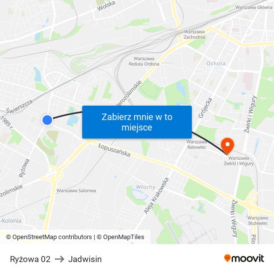 Ryżowa 02 to Jadwisin map