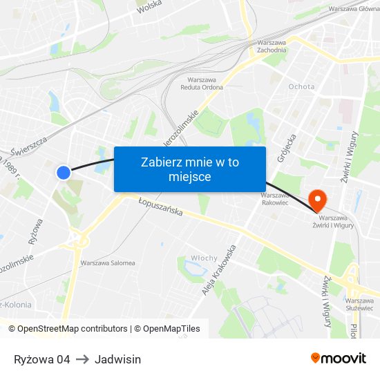 Ryżowa 04 to Jadwisin map