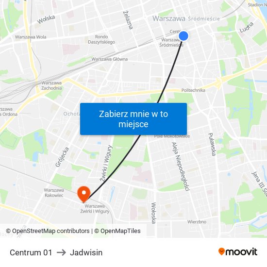 Centrum 01 to Jadwisin map