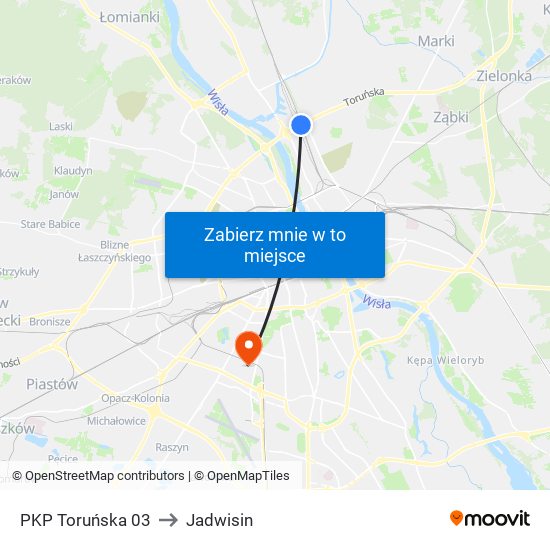 PKP Toruńska 03 to Jadwisin map