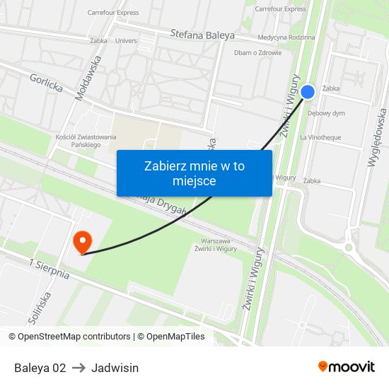 Baleya 02 to Jadwisin map