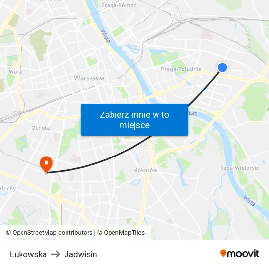 Łukowska to Jadwisin map