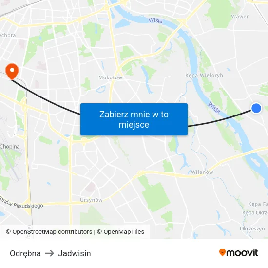 Odrębna to Jadwisin map