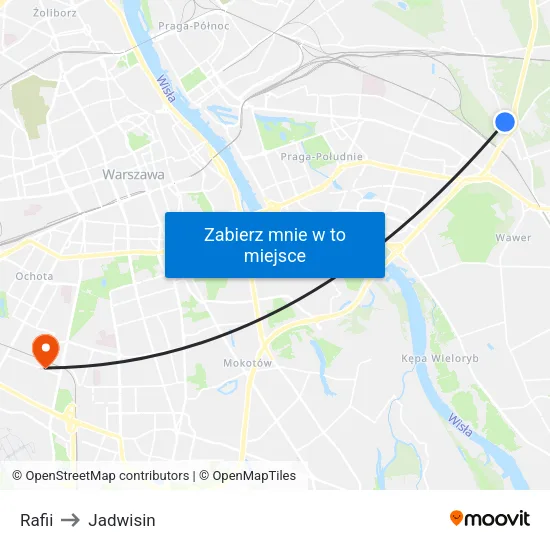 Rafii to Jadwisin map