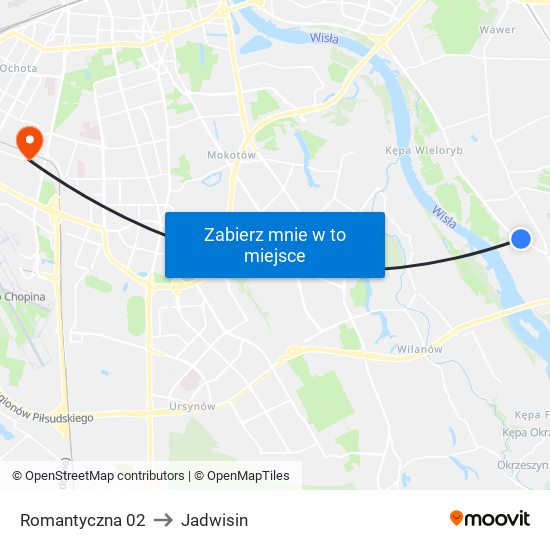 Romantyczna 02 to Jadwisin map