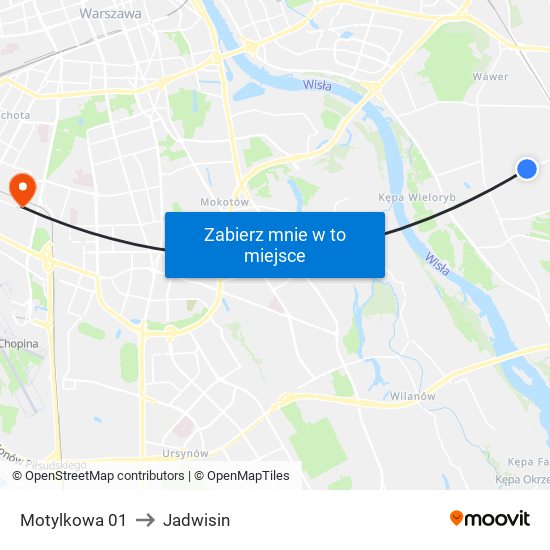 Motylkowa 01 to Jadwisin map