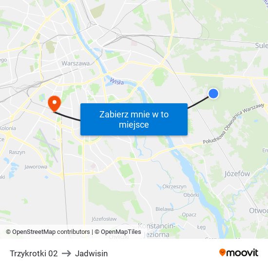 Trzykrotki 02 to Jadwisin map